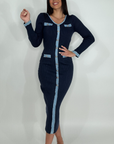 Abito costine Denim