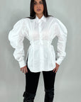 Camicia stringhe laterali