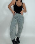 Jeans oversize sabbiato