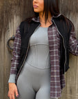 Gilet ecocamoscio