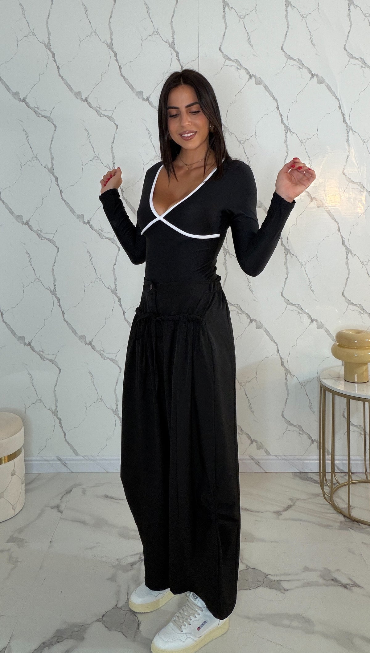 Pantaloni con bustino