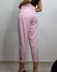 Pantaloni con fibbia