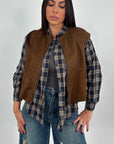 Gilet ecocamoscio