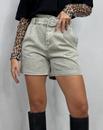 Pantaloncini denim con cintura