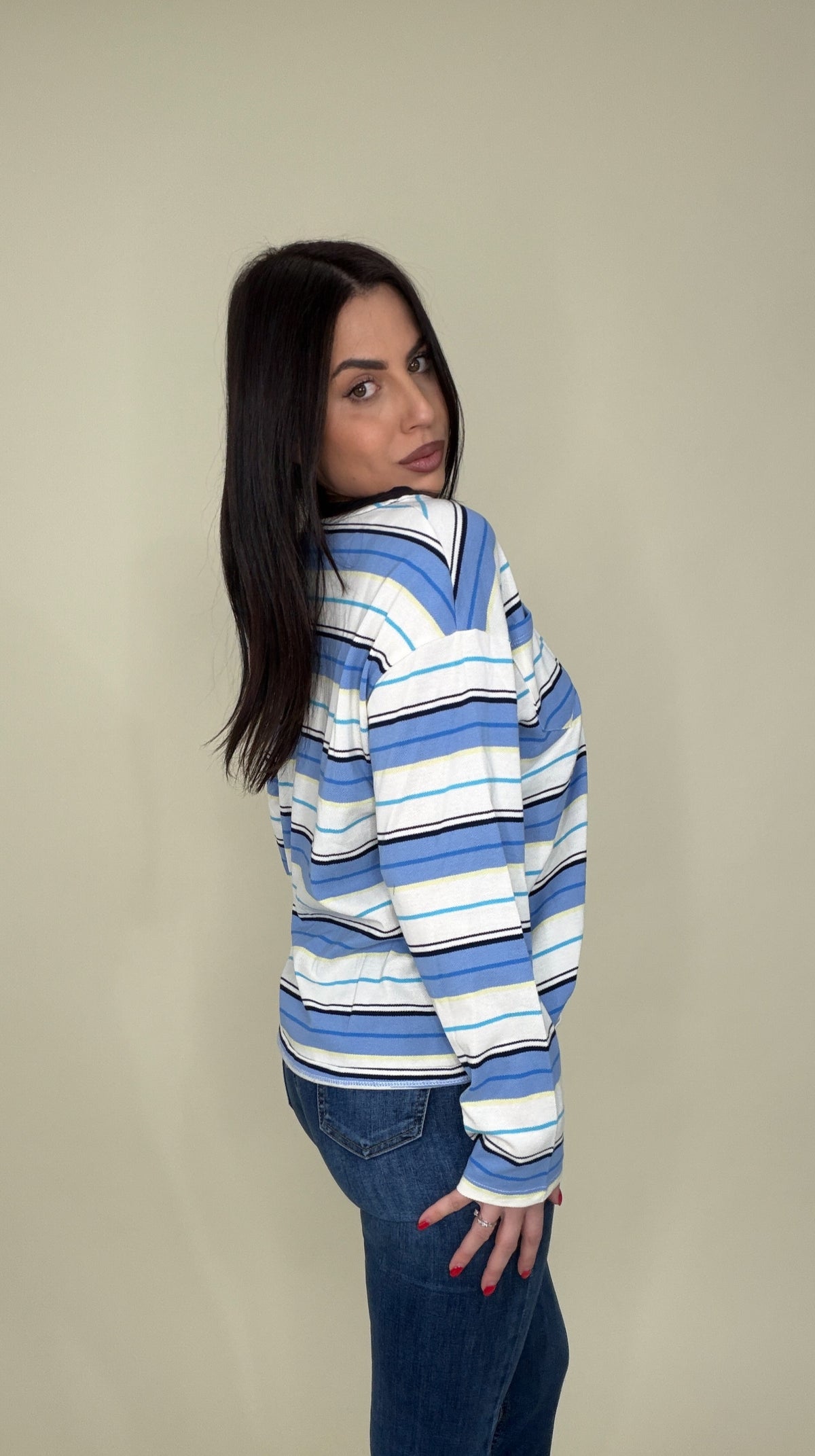Maglia oversize a righe