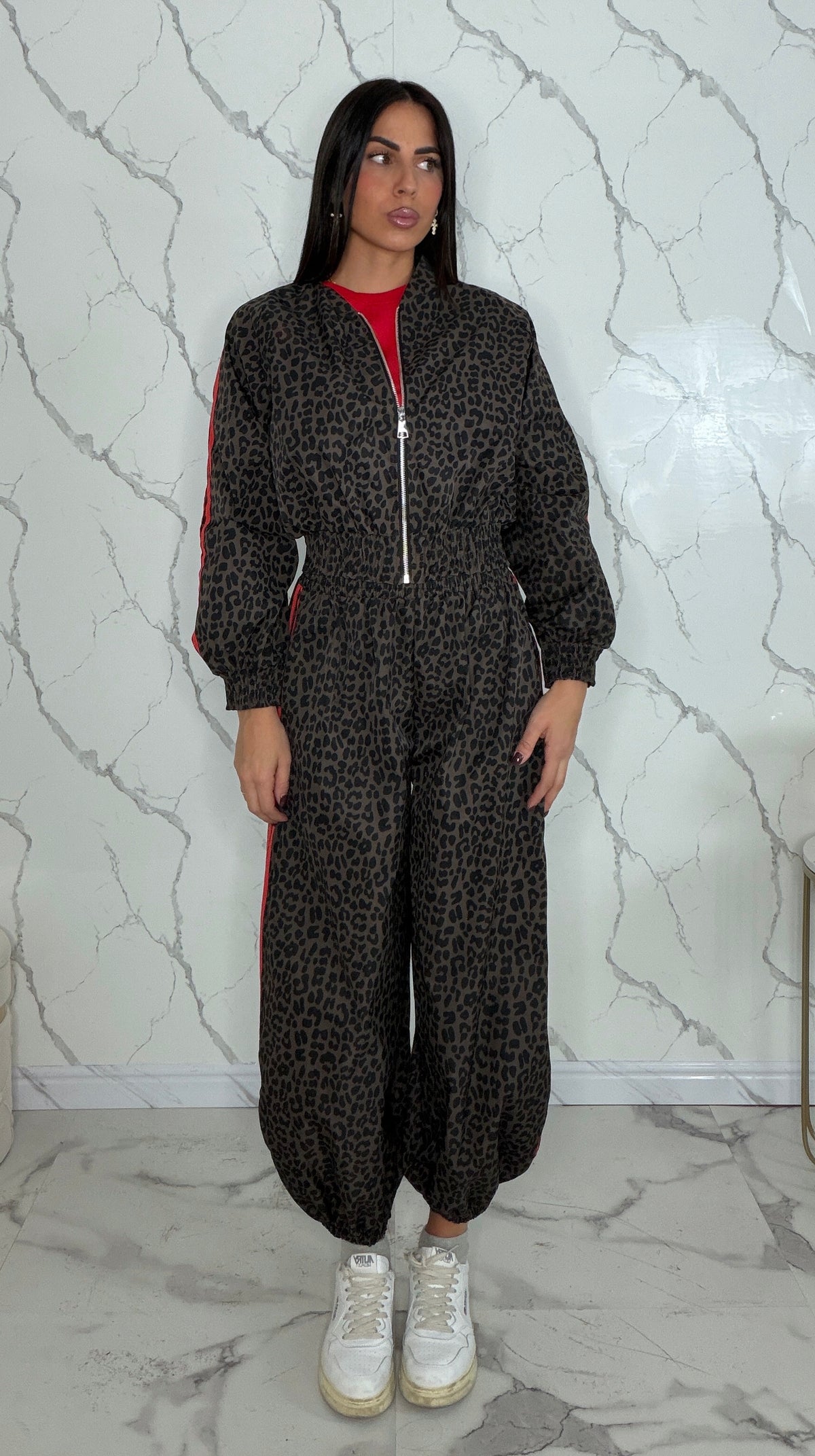Tuta animalier banda laterale - (26301/26225)