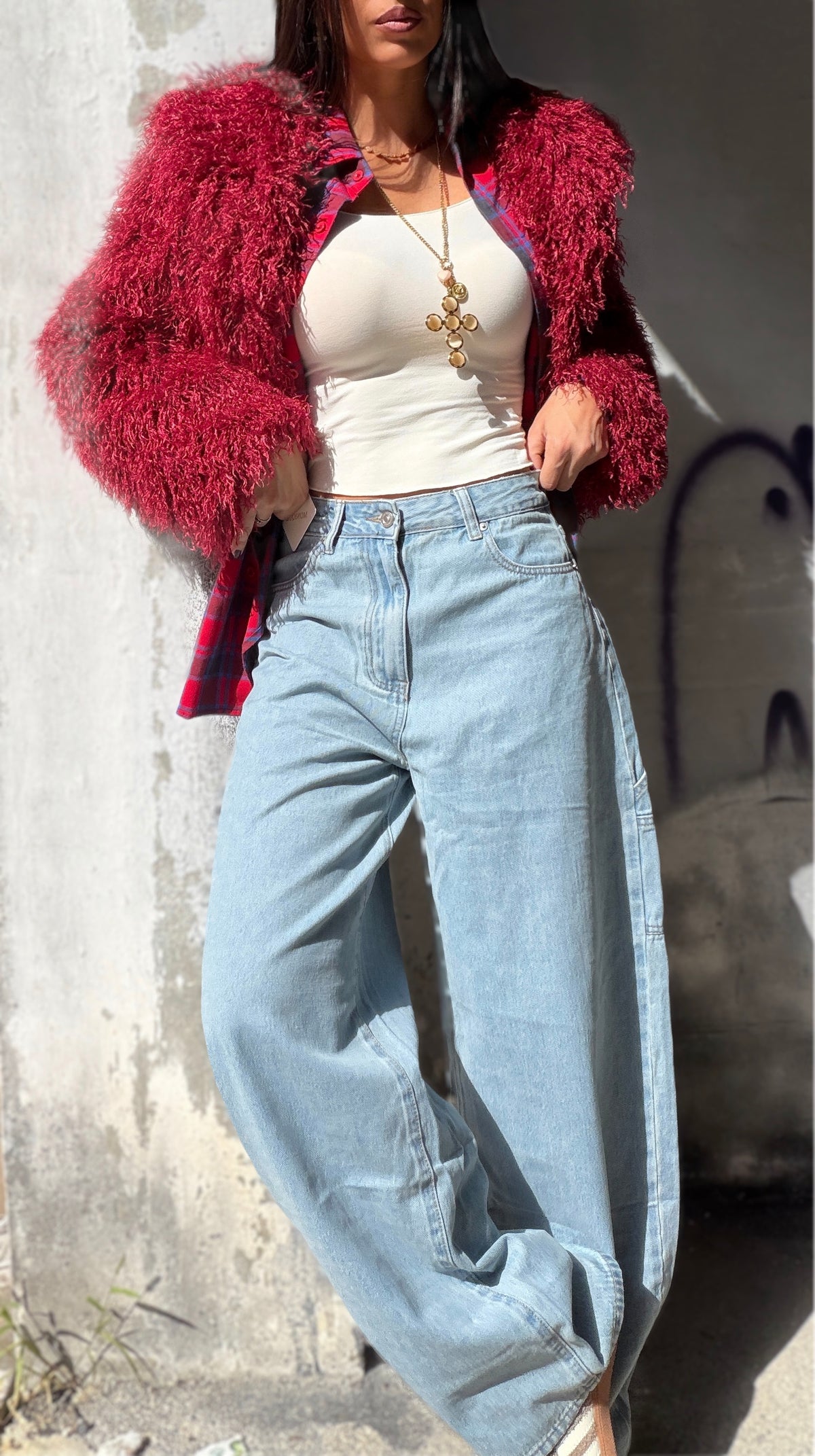 Jeans Baggy tasca cuore - P13816