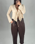 Pantaloni ecopelle