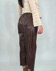 Pantaloni ecopelle