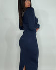 Abito costine Denim