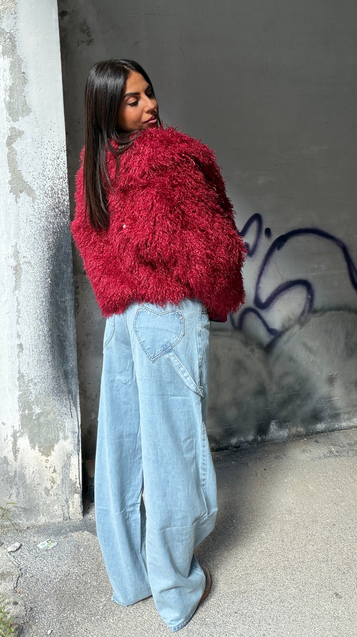 Jeans Baggy tasca cuore - P13816