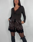 Pantaloncini con pizzo Nolita