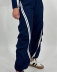Pantaloni righe blu