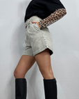 Pantaloncini denim con cintura