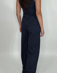 Coordinato gessato Gilet