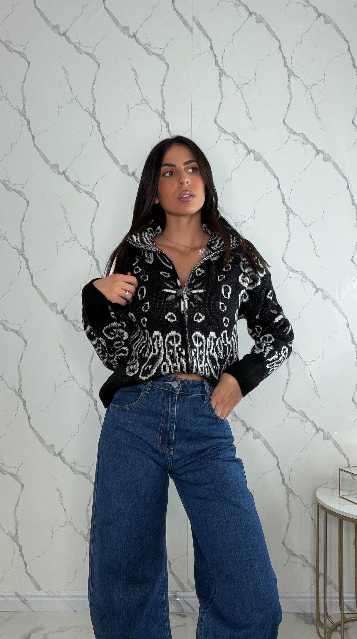 Cardigan stampa bandana - 266606
