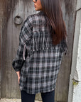 Camicia quadri frange