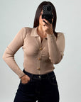 Maglia bottoni oro