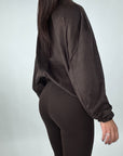 Giacca oversize camoscio