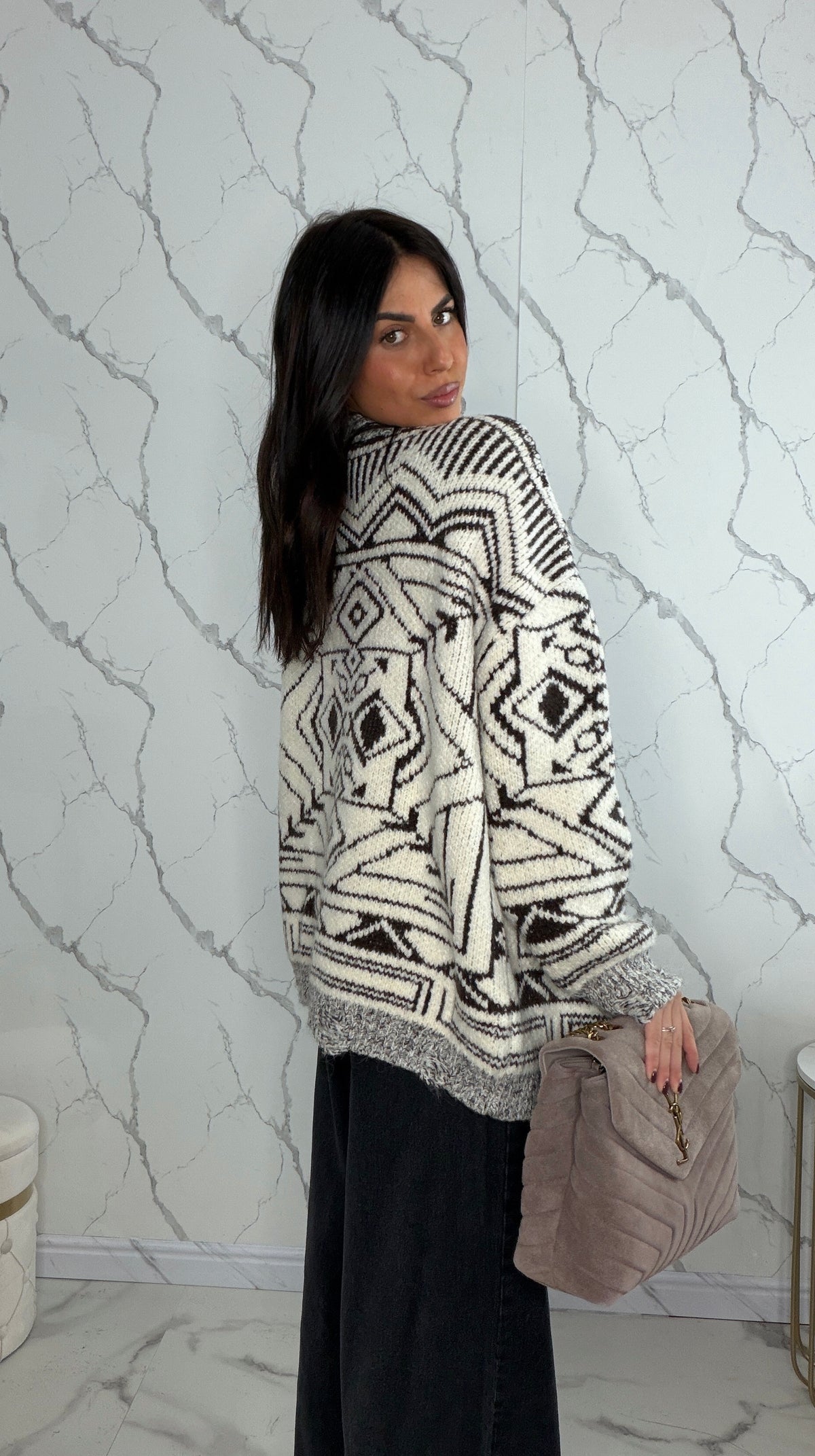 Cardigan burro marrone 26664