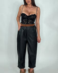 Pantaloni ecopelle