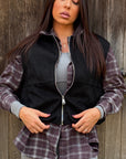 Gilet ecocamoscio