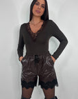 Pantaloncini con pizzo Nolita