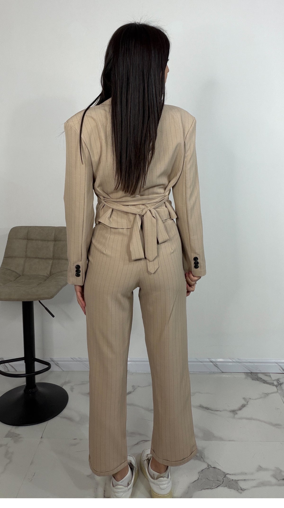 Tailleur gessato - Crop