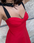 Mini abito con fiocchetti Sarah