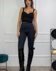 Leggins effetto denim
