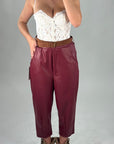 Pantaloni ecopelle