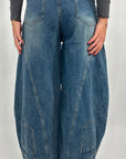 Jeans Ballon strappi
