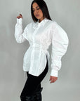 Camicia stringhe laterali