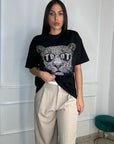 T-shirt Tiger brillantini