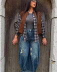 Jeans Ballon strappi
