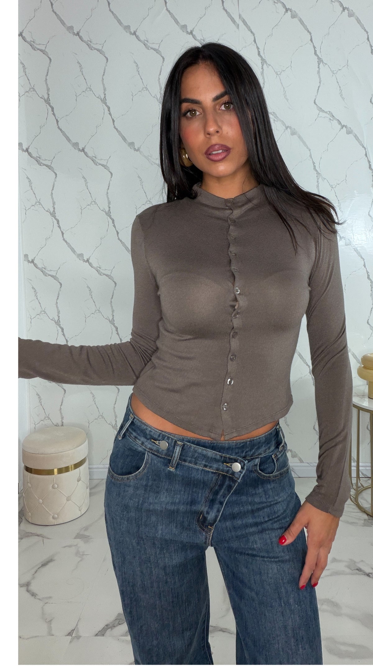 Maglia / Cardigan morbida con bottoncini