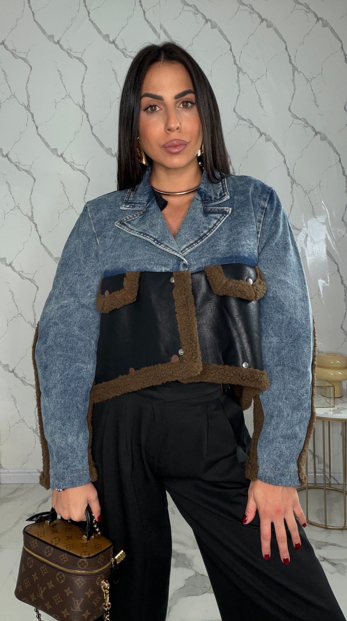 Giacca Montoncino in Jeans trasformabile K2096