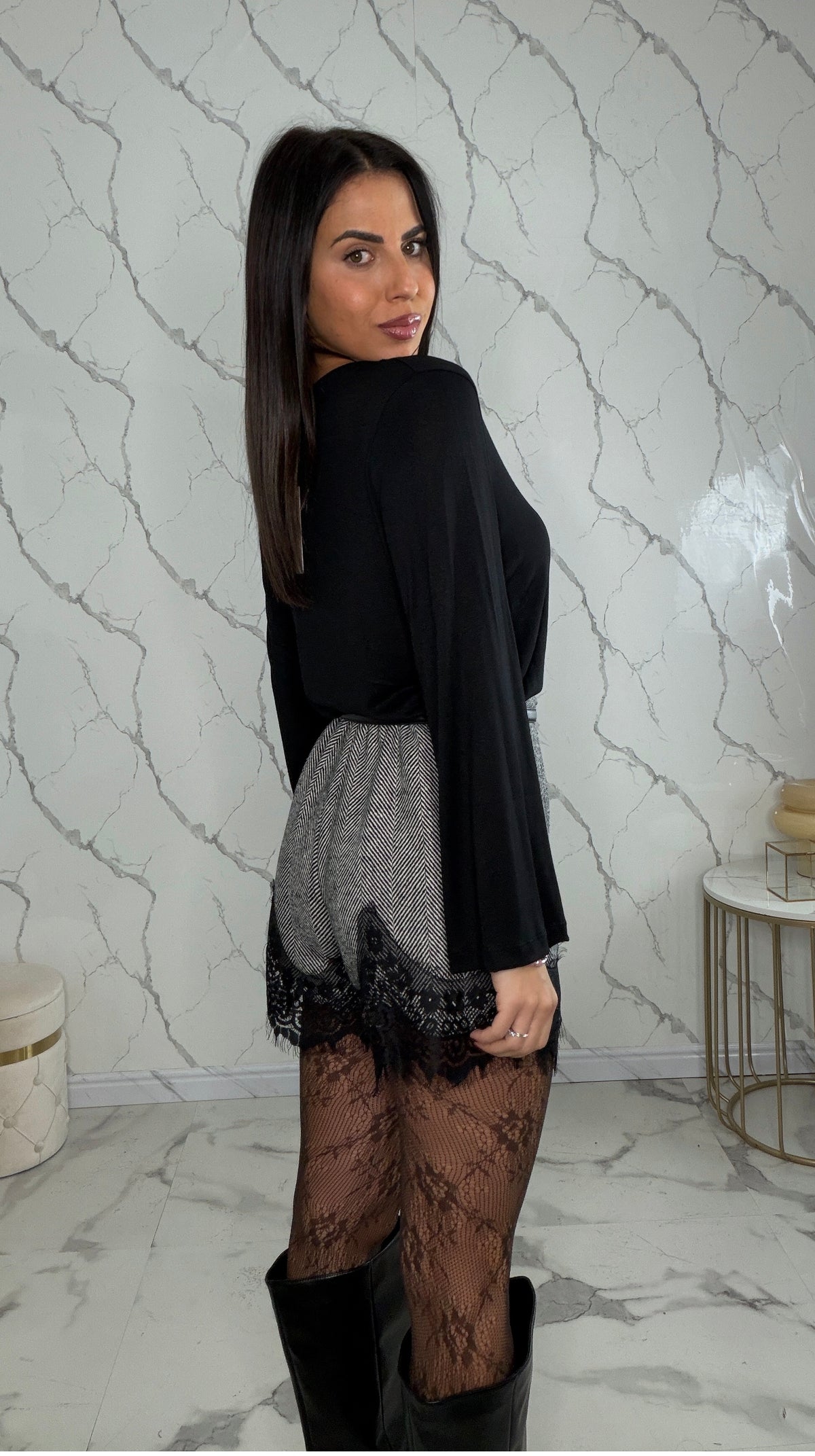 Maglia scollo morbido 5799 Nero