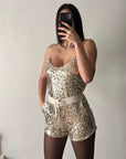 Pantaloncini in paillettes