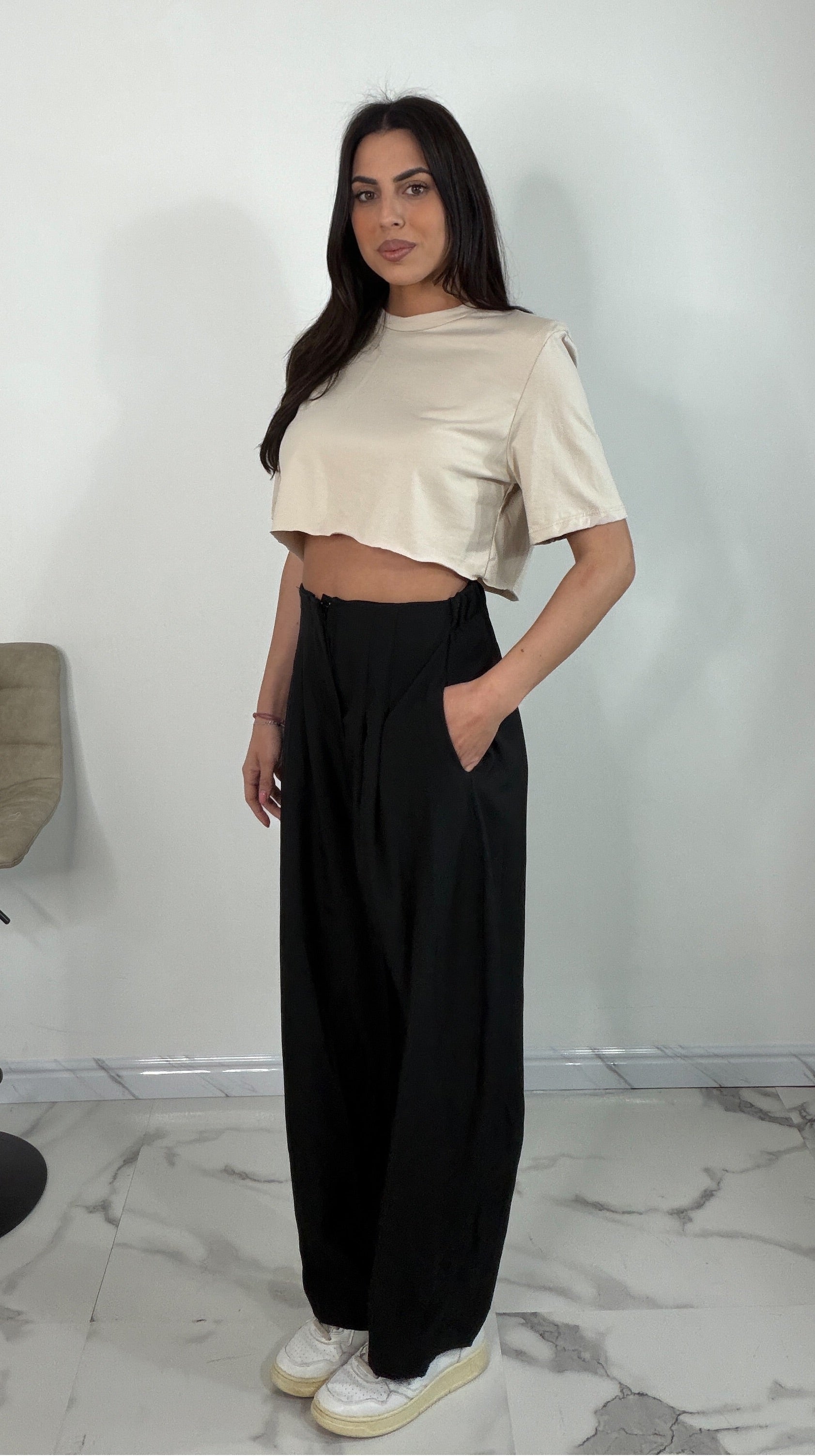 Pantaloni vita alta Anita