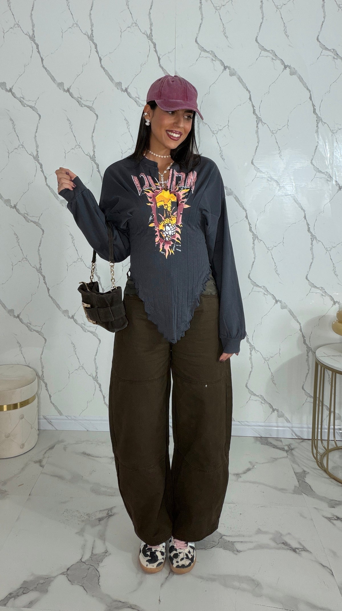 Jeans con dettaglio camouflage - M698