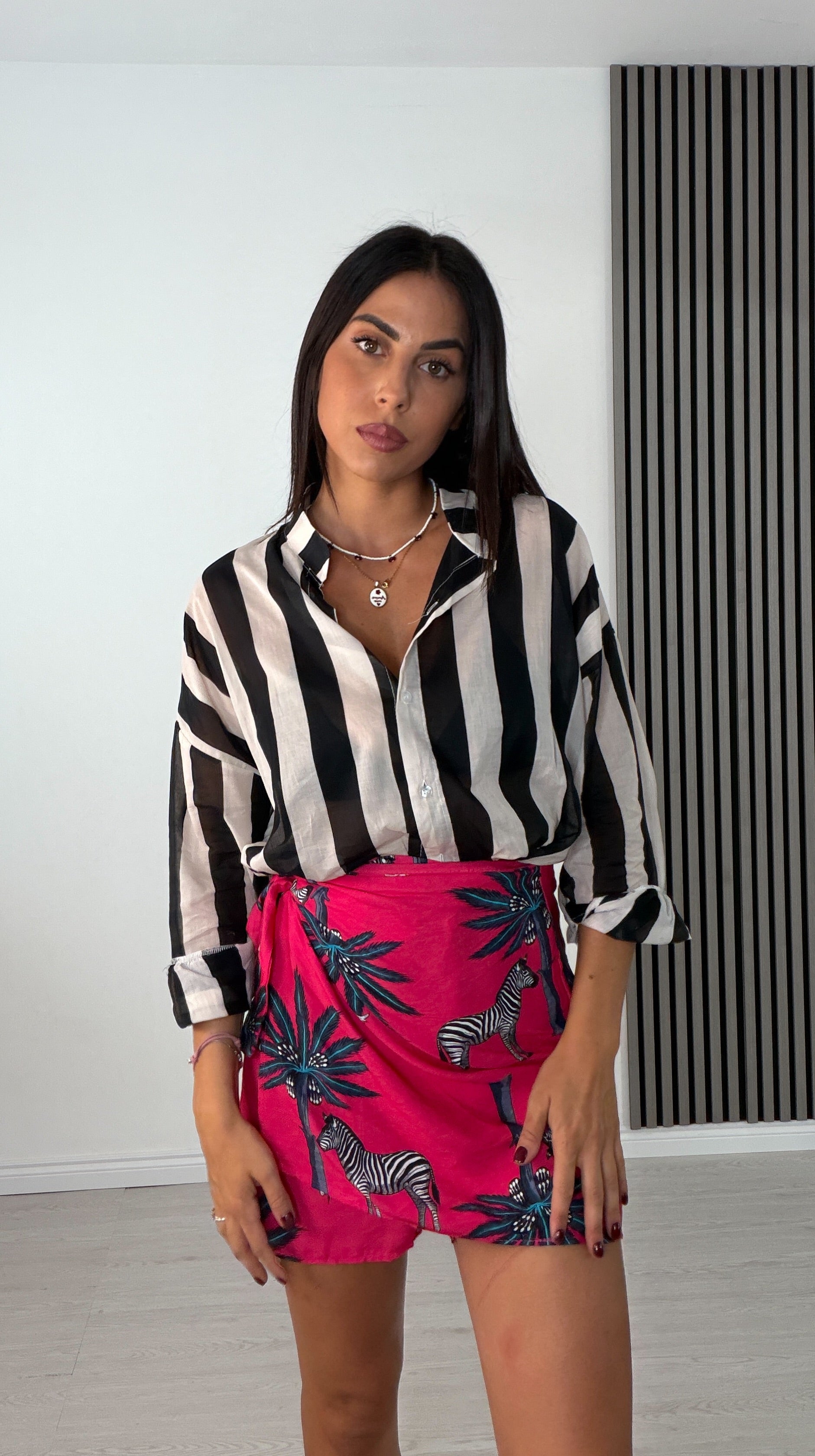 Camicia righe velata 6568 - Lin