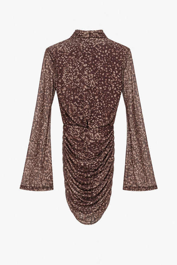 Abito animalier con nodo -LUMINA LD6290