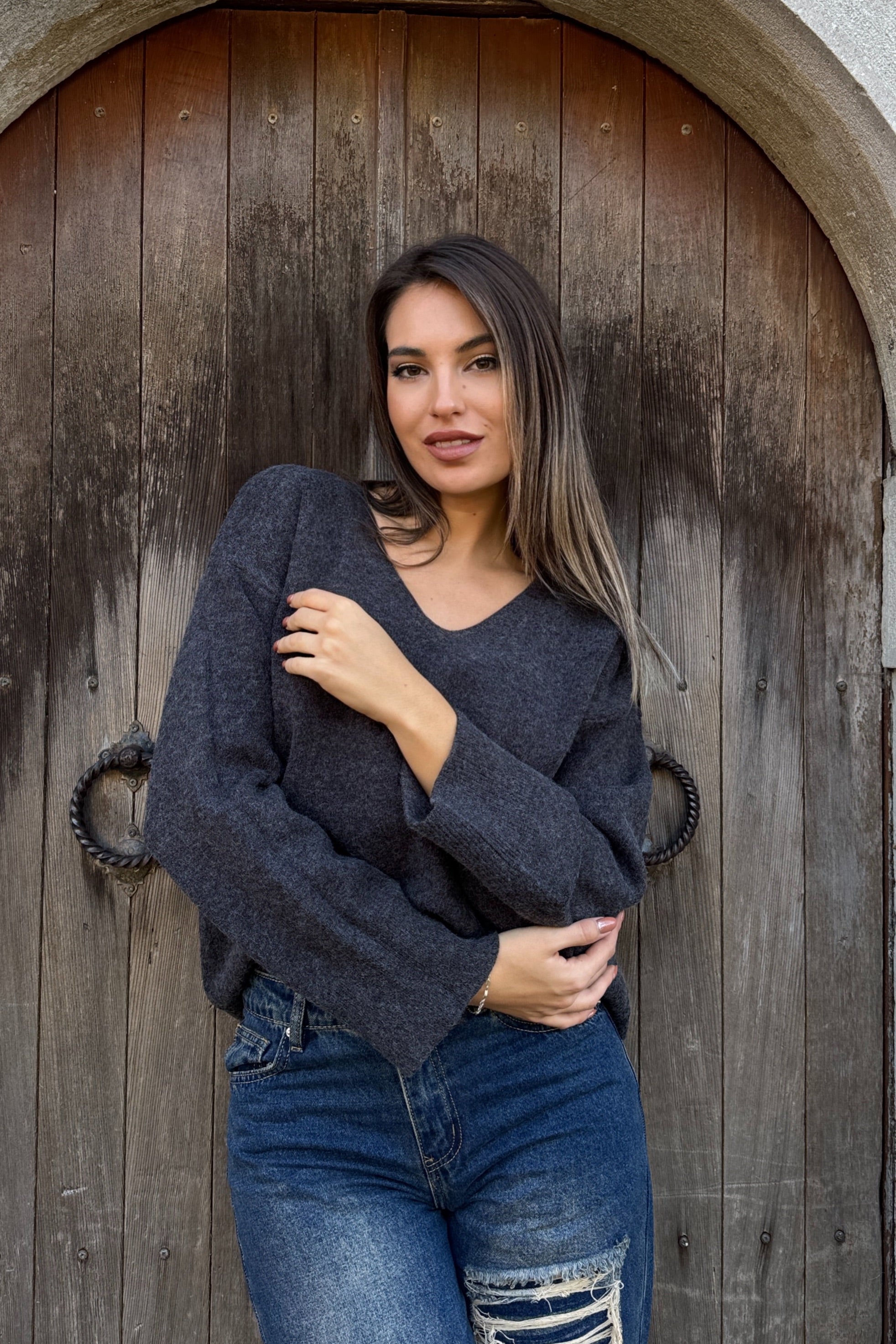 Pull scollo a V Brigida (+colori)