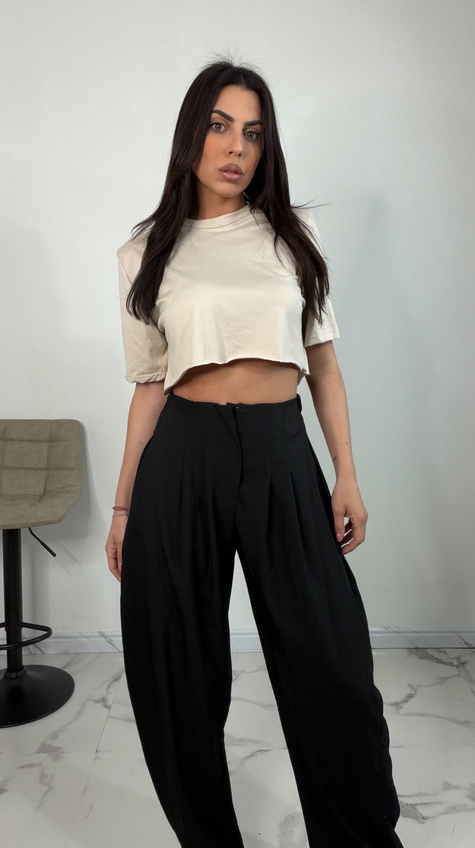 Pantaloni vita alta Anita