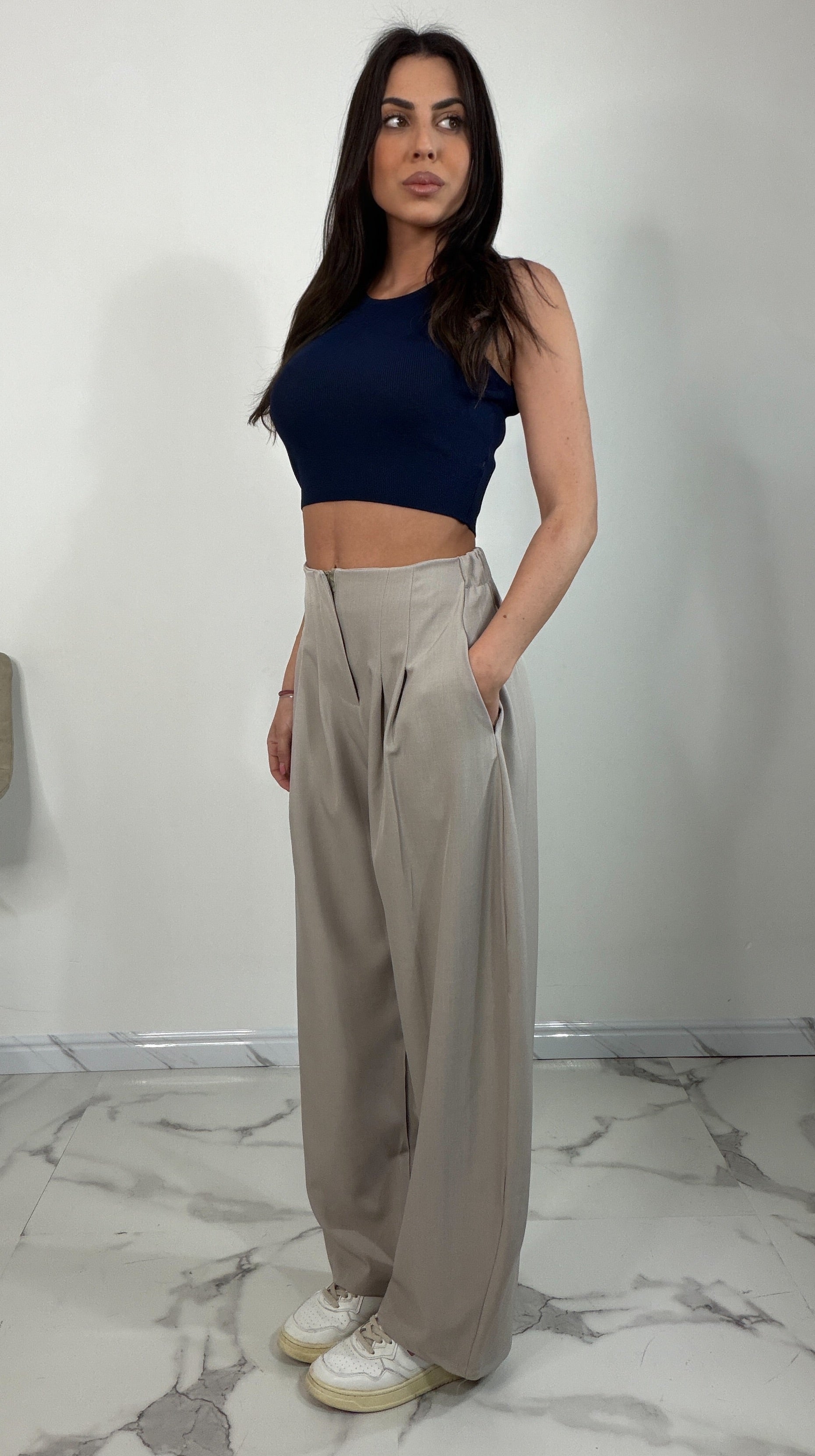 Pantaloni vita alta Anita