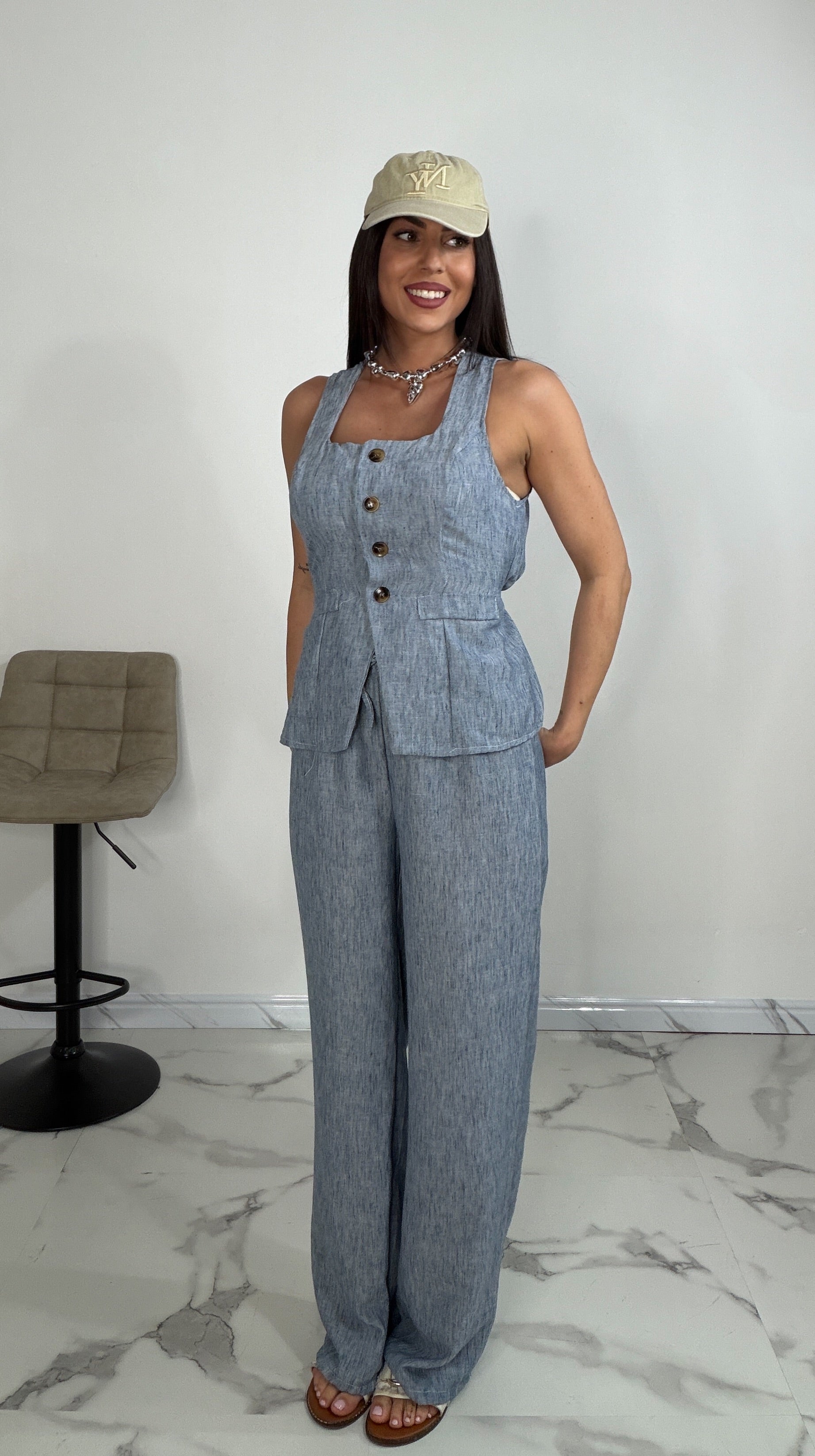 Coordinato simil Lino - Sweet