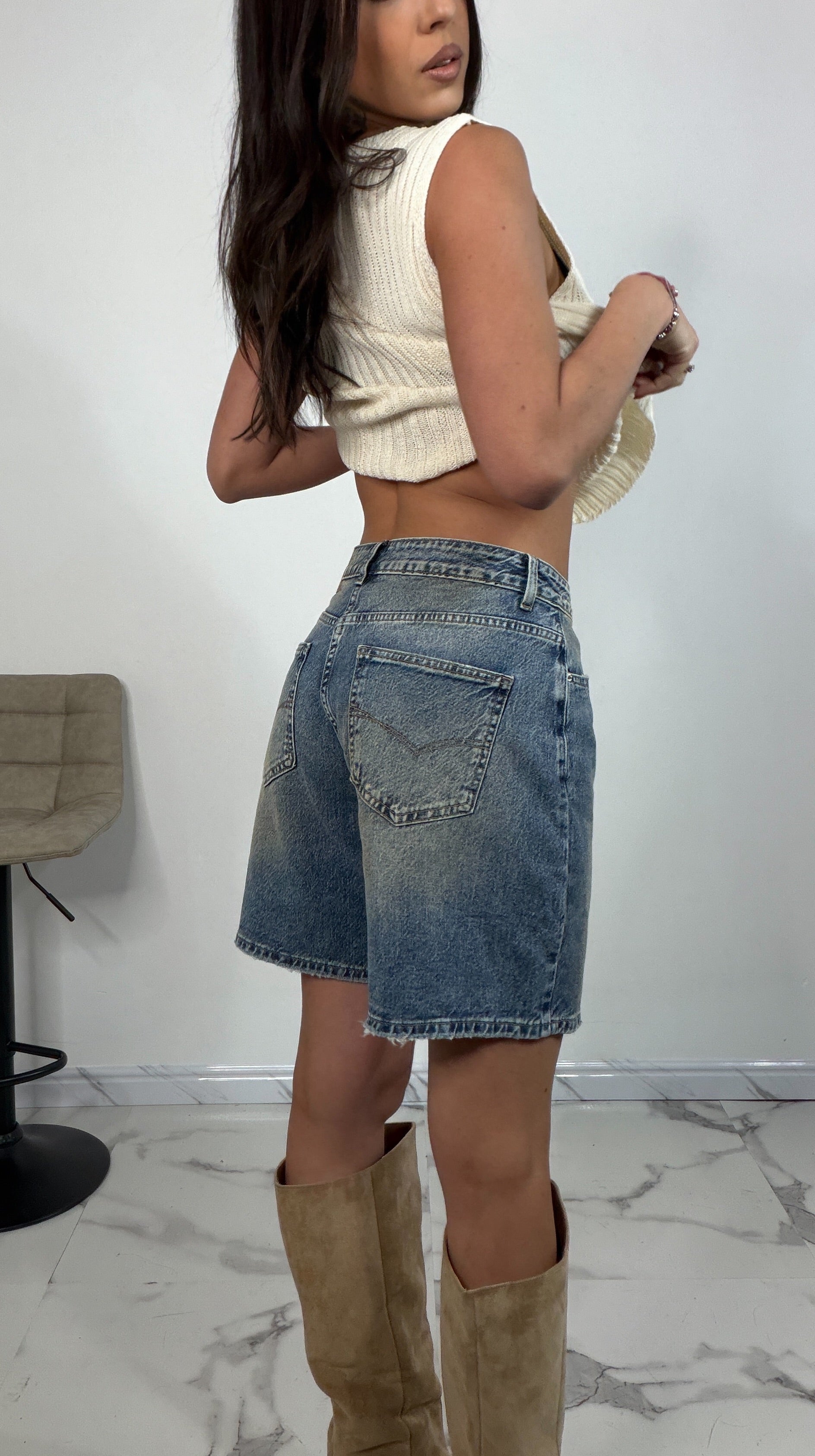 Bermuda in denim
