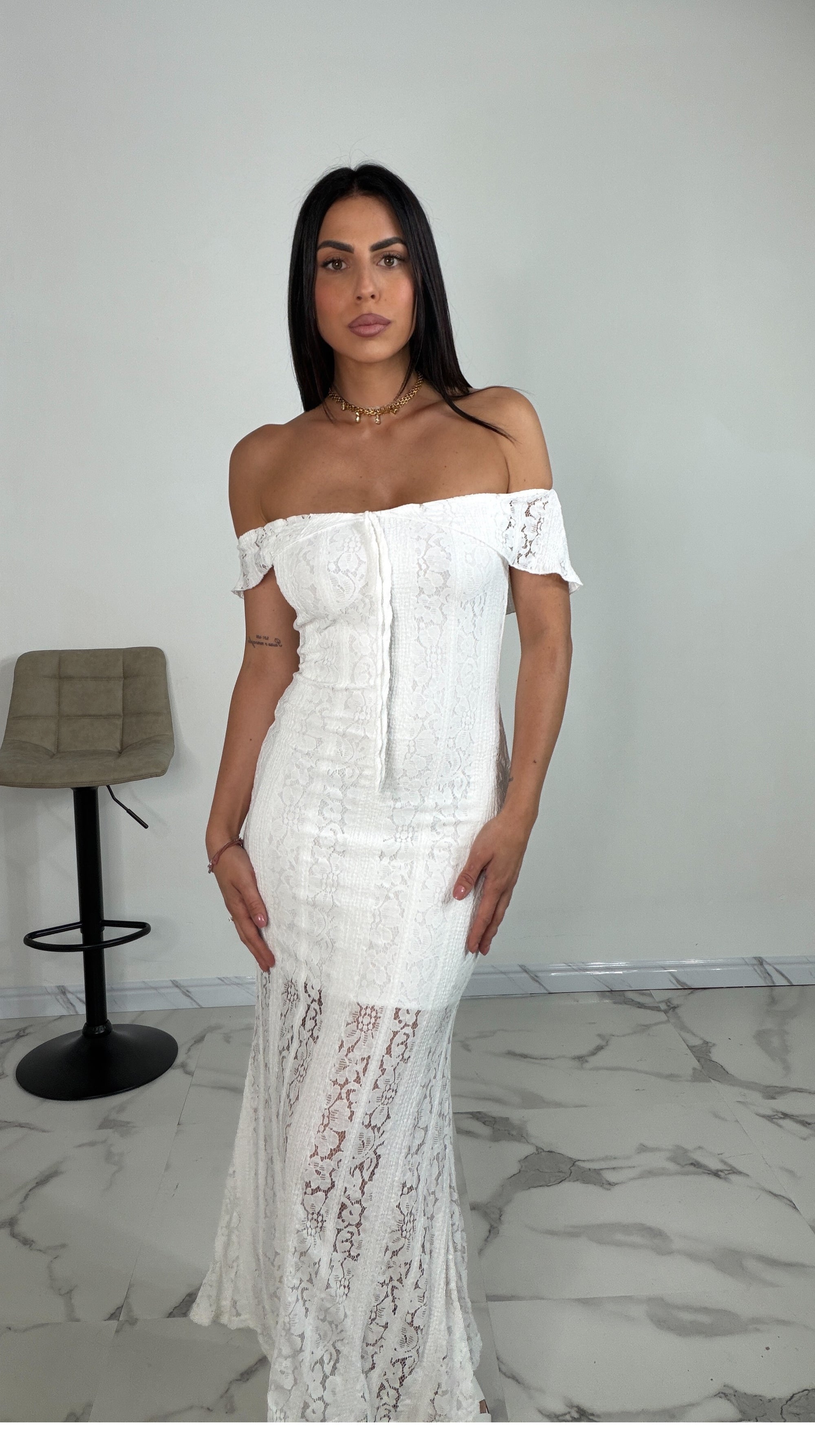 Abito con pizzo Sunset