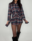 Abito con fusciacca Tartan